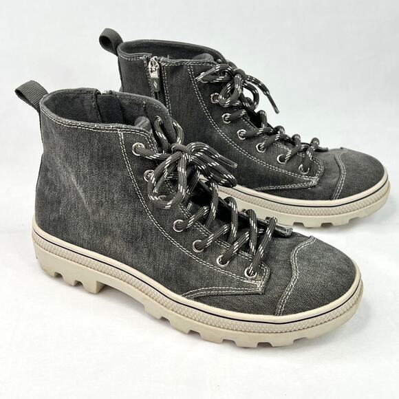 Skechers Grey High Top Sneakers 7.5 - Picture 1 of 10